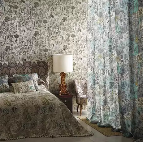Durbar Aravali Silver - Matthew Williamson - W6955-04 Wallcovering