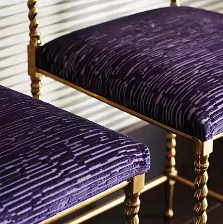 Corniche Bark Velvet Cacao - Osborne & Little - F6551-06 Fabric