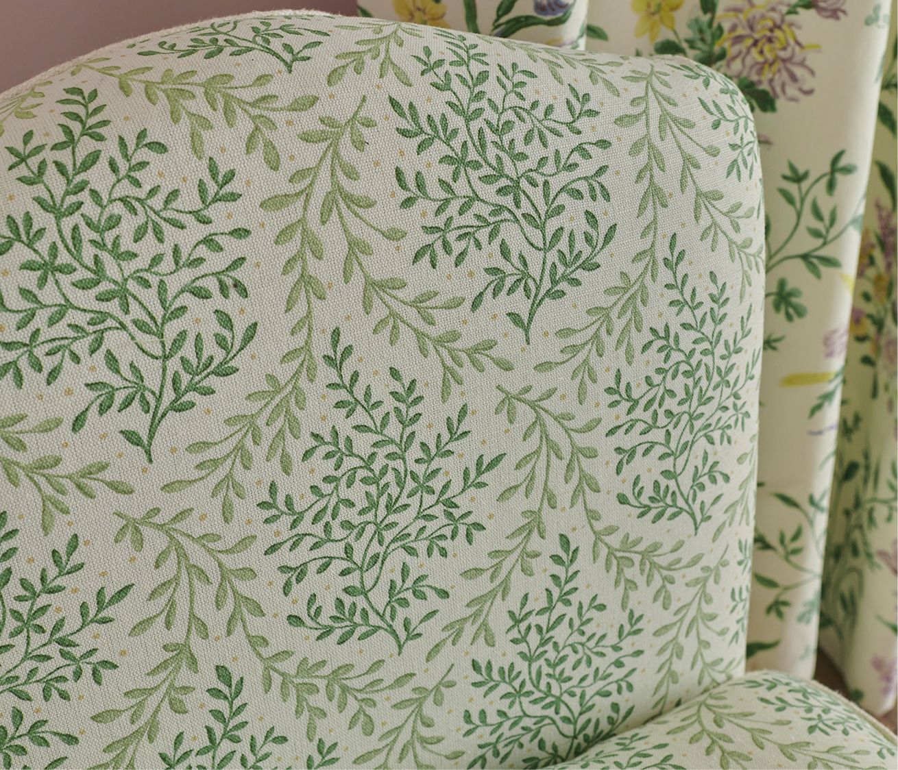 NC Dallimore Bedgebury Lilac/Green - Nina Campbell - NCF4534-06 Fabric
