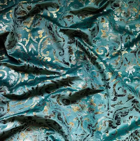 Bargello Velvets Belem Linen/Gold - Nina Campbell - NCF4212-01 Fabric