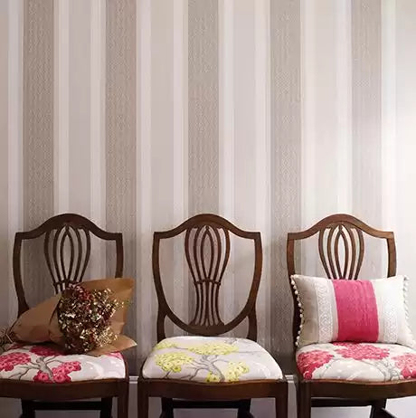 Verdanta Chantilly Stripe Sapphire - Osborne & Little - W6595-04 Wallcovering