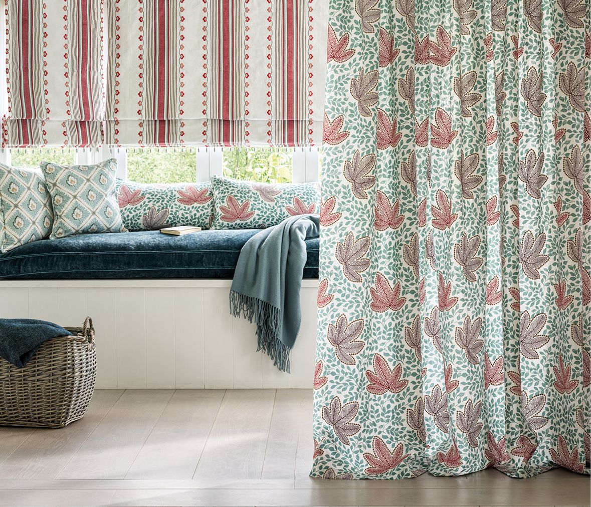 Athena Clarice Ochre/Eucalyptus - Nina Campbell - NCF4553-02 Fabric