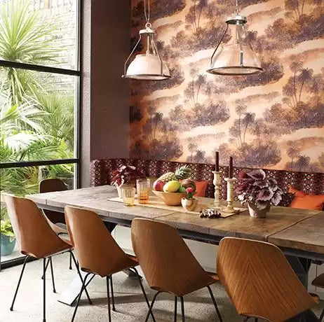 Samana Cocos Fuchsia/Metallic Gold - Matthew Williamson - W6652-05 Wallcovering