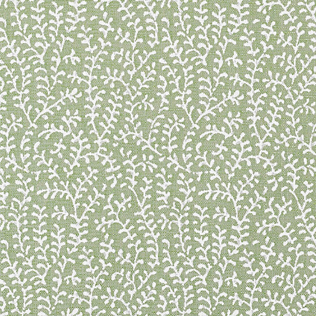 Color: Green, Material: 100% Sunbrella Acrylic, Mildew Resistant: Yes, Pattern Direction: Left to Right, Recommended Use: Indoor Outdoor Upholstery Cushion Pillow Drapery, Warranty: 5 Year, Water Repellent: Yes, Width: 54", Type: Pattern, Pattern Direction: Railroad, Repeat: 9.3Vx6.9H
