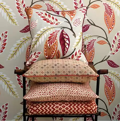 Fontibre Amethyst/Green/Yellow - Nina Campbell - NCF4195-05 Fabric