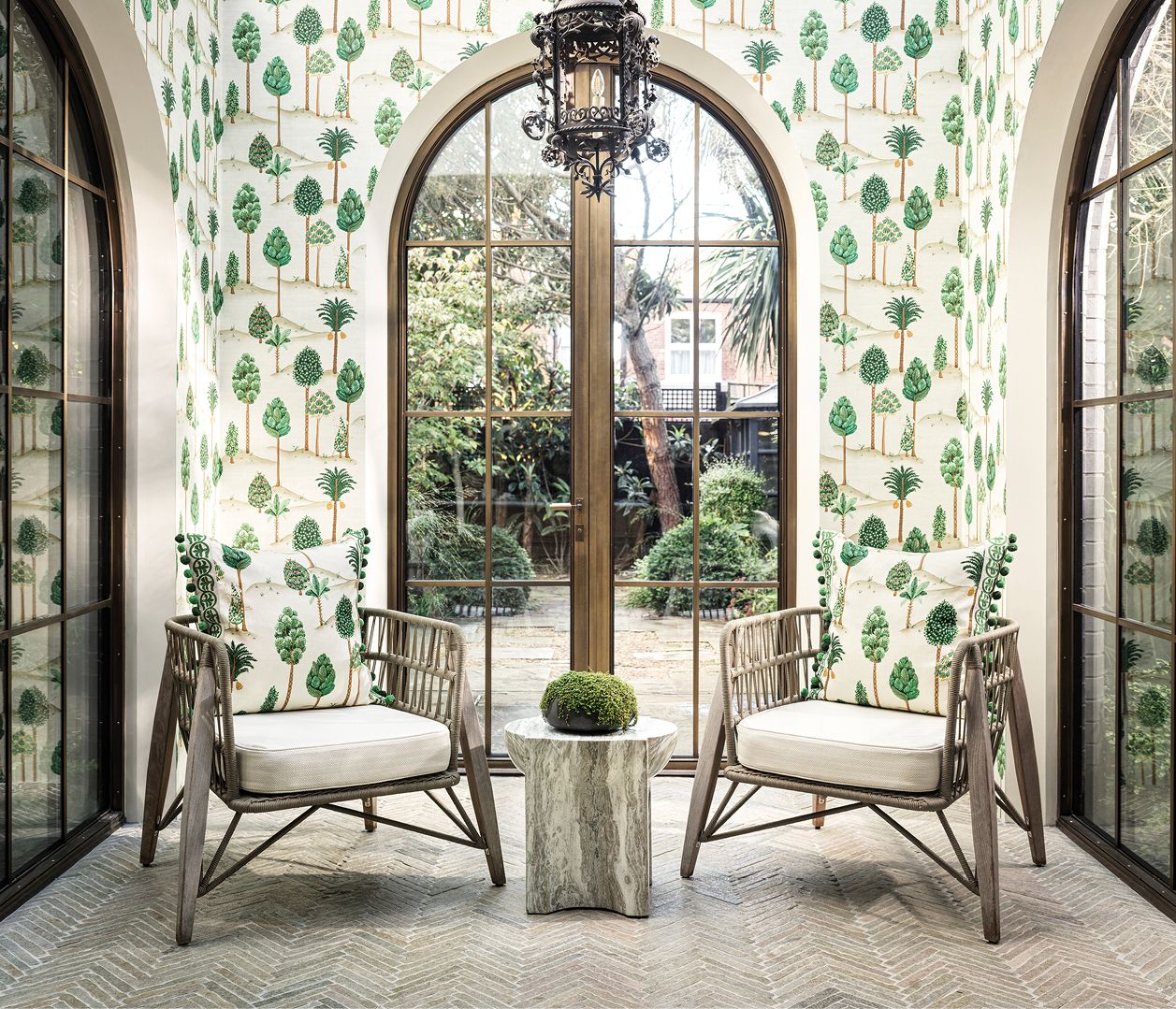 Byzance Foresta Emerald - Osborne & Little - W7901-01 Wallcovering