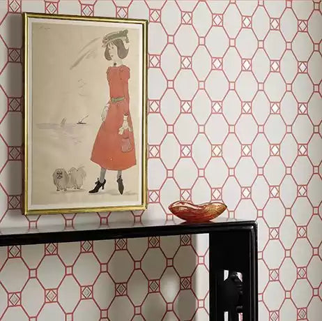 Braemar Huntly Black/Gold - Nina Campbell - NCW4126-07 Wallcovering
