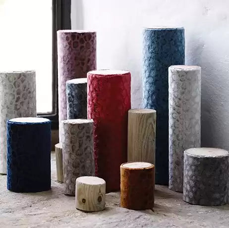 Keshi Velvets Kuri Stone - Osborne & Little - F6710-07 Fabric