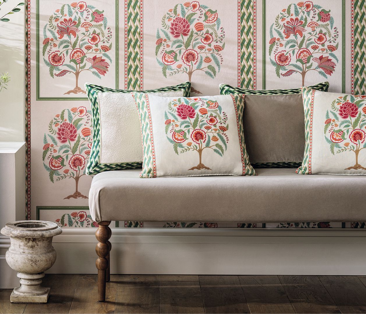 Alfresco Lagoon Mandarin - Osborne & Little - F7863-05 Fabric