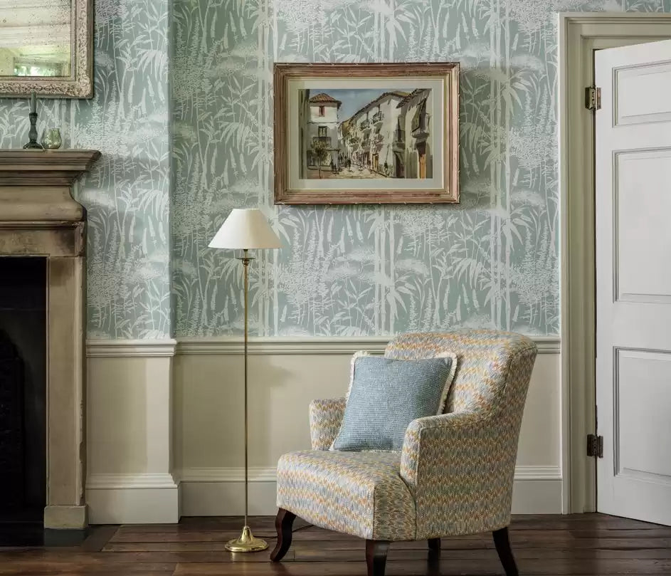 Signature Poiteau Indigo - Nina Campbell - NCW4498-04 Wallcovering