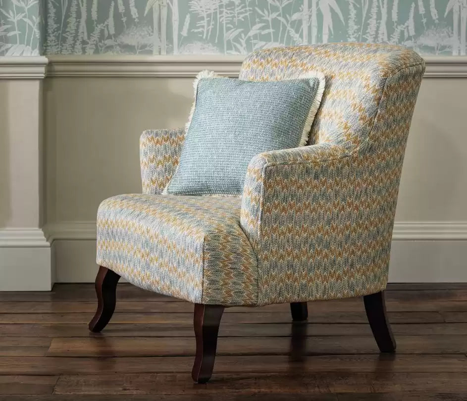 Montsoreau Weaves Dumas Yellow/Aqua - Nina Campbell - NCF4470-04 Fabric