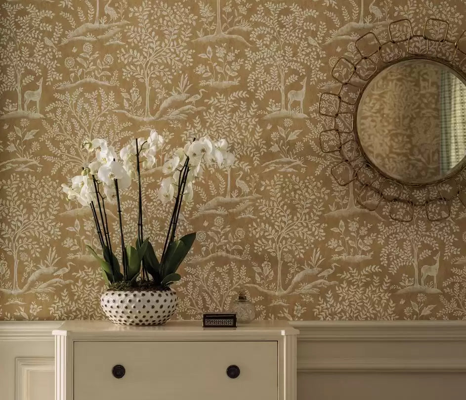 Signature Foret Blue - Nina Campbell - NCW4490-03 Wallcovering