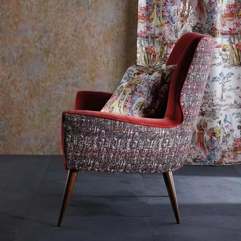 Cheyne Oakley Pink/Rust/Plum - Osborne & Little - F7064-04 Fabric