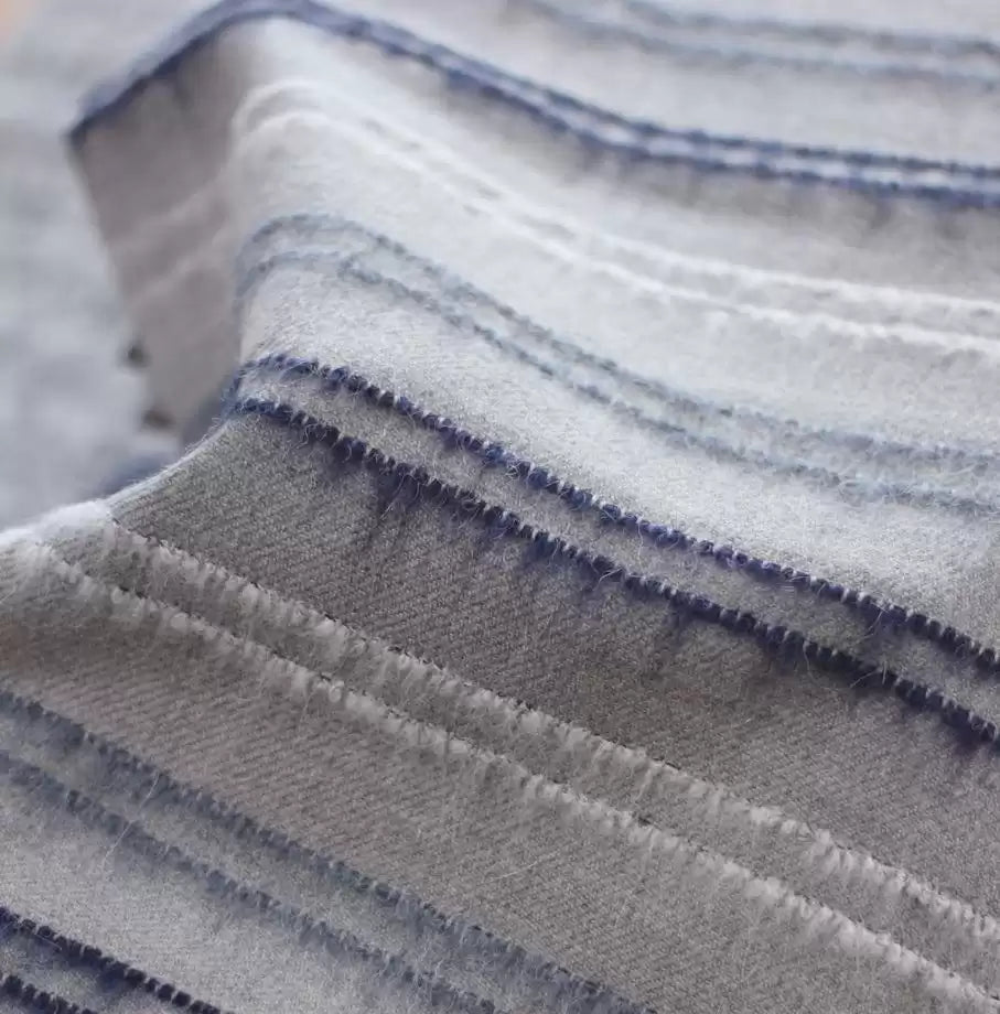 Mouflon Stripe Ivory/Charcoal - Osborne & Little - F7433-01 Fabric