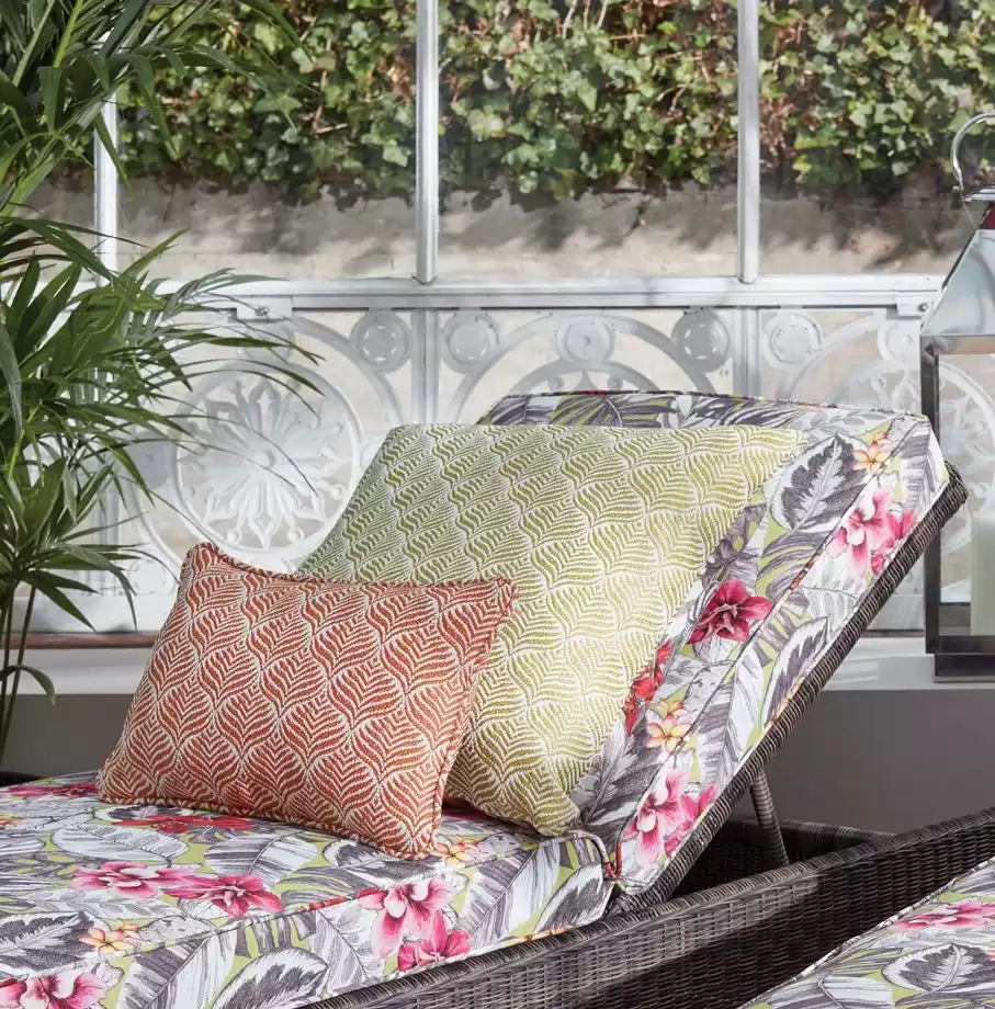 Summerhouse Calathea Lime/White - Osborne & Little - F7442-01 Fabric
