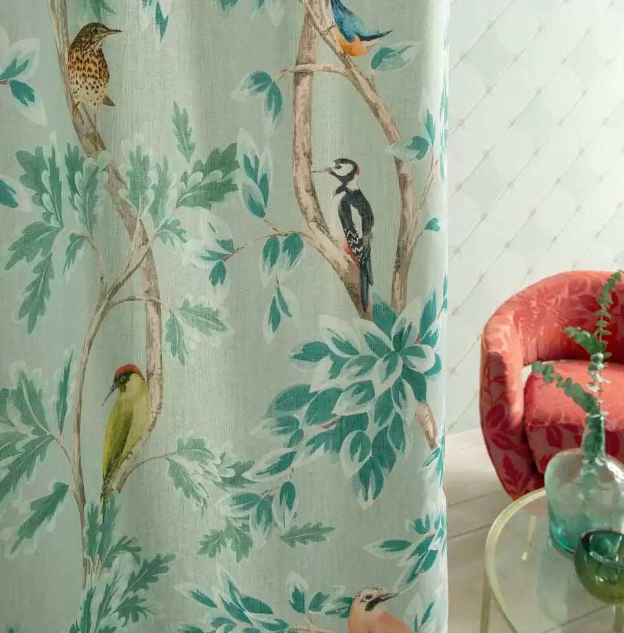 Mansfield Park Netherfield Ivory/Leaf - Osborne & Little - F7403-01 Fabric