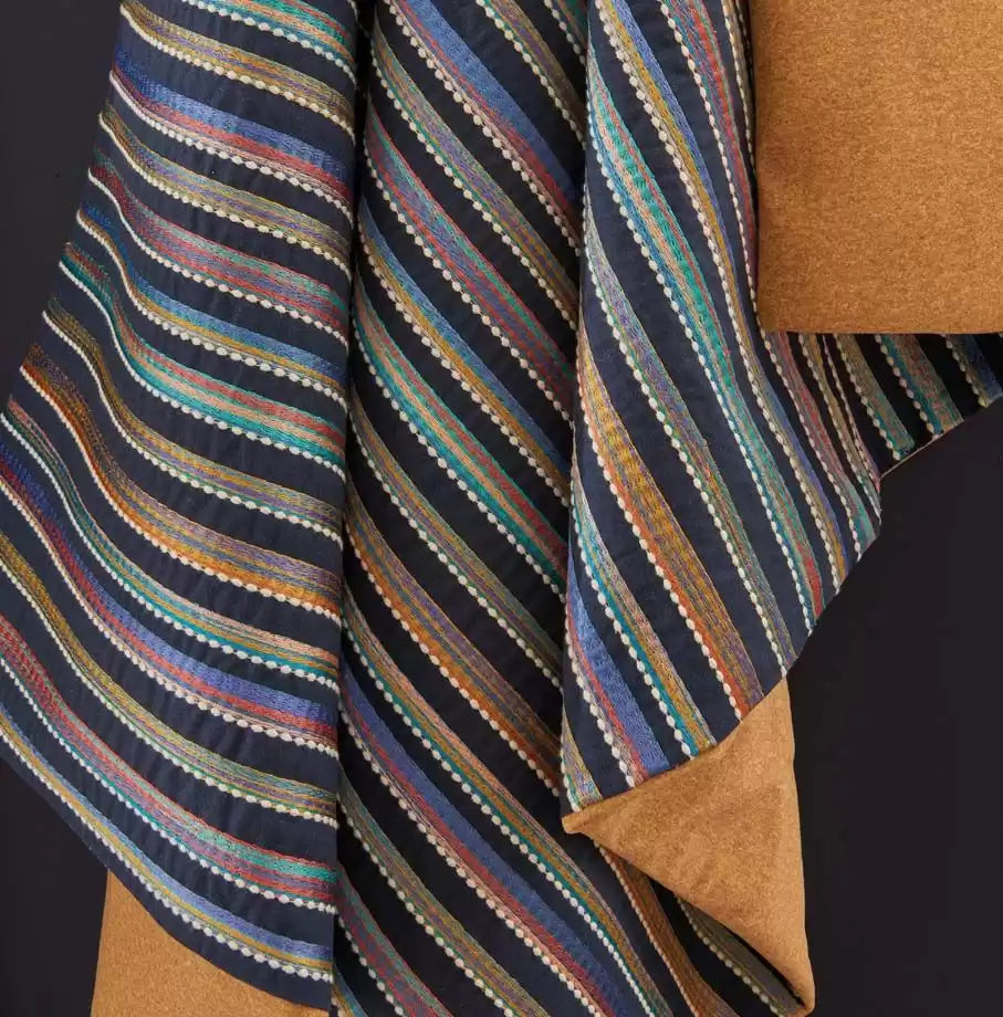 Kandy Navy - Osborne & Little - F7596-04 Fabric
