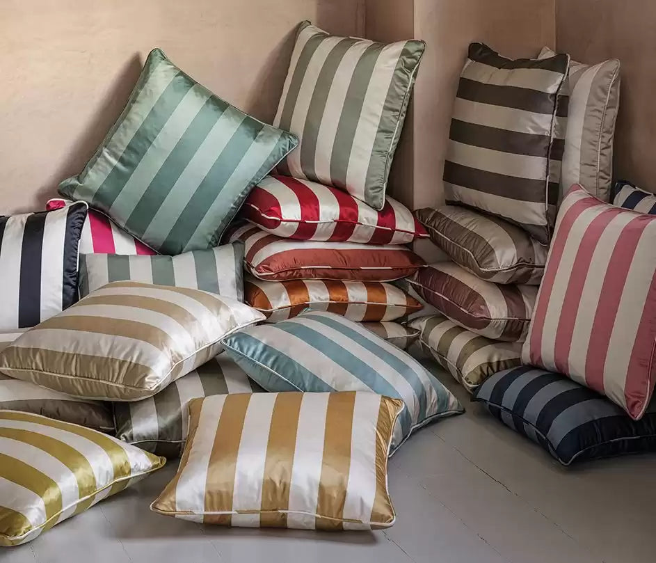 Pisa Stripes Stretto Black/White - Osborne & Little - F7790-22 Fabric