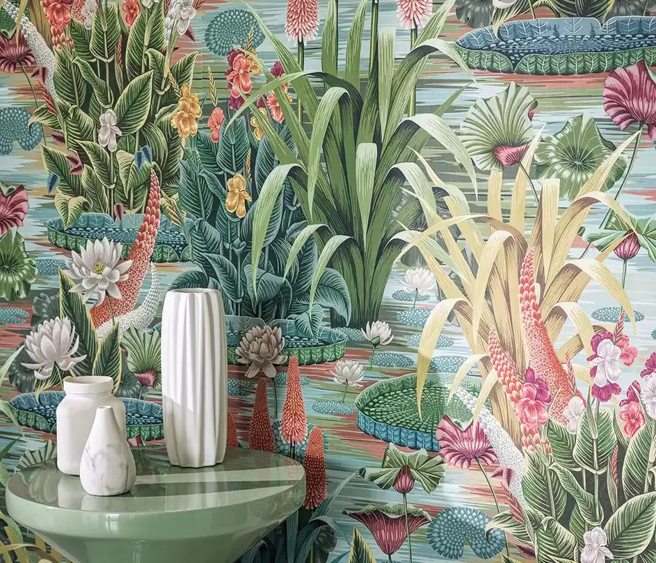 Rhapsody Elysium Cobalt. - Osborne & Little - W7811-02 Wallcovering