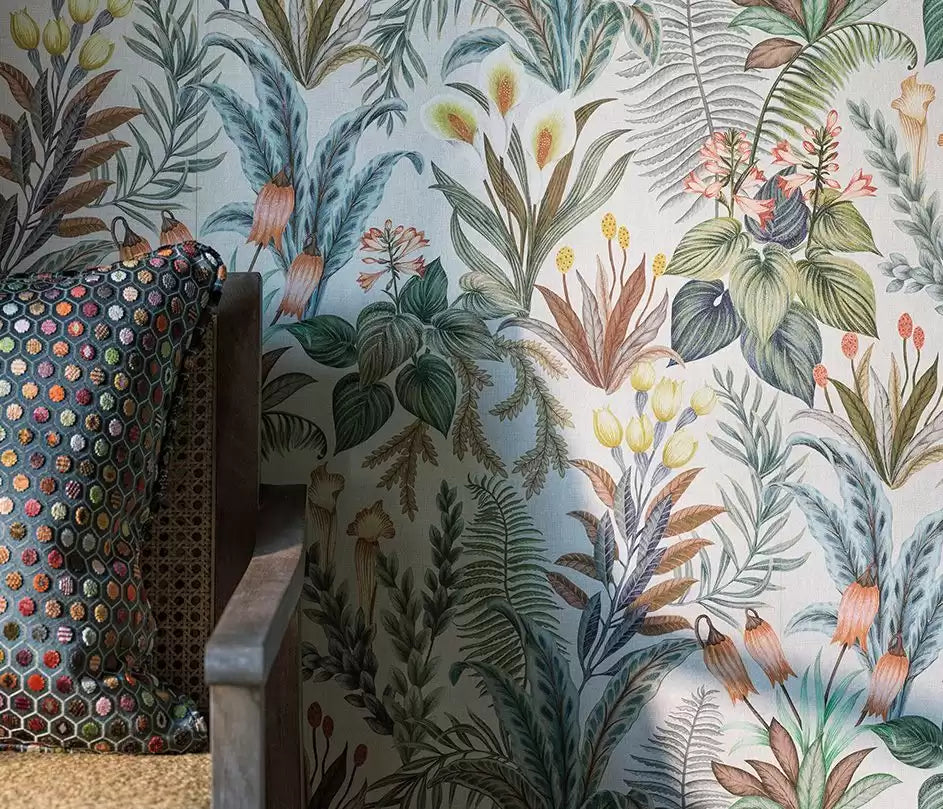 Rhapsody Calla Lily Stone. - Osborne & Little - W7812-01 Wallcovering
