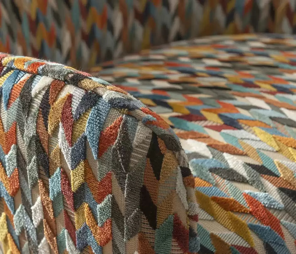 Viviana Felicia Leaf/Rust/Steel - Osborne & Little - F7742-03 Fabric