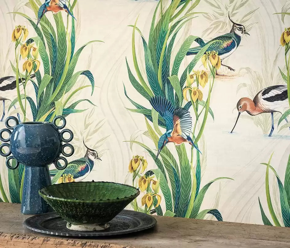 Rhapsody Halcyon Coral. - Osborne & Little - W7815-02 Wallcovering