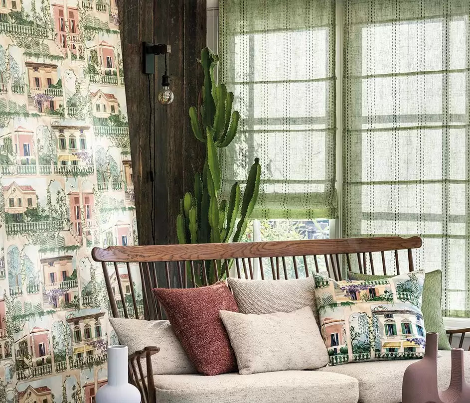 Rhapsody Stripe Spring Green - Osborne & Little - F7775-03 Fabric