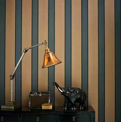 Strand Portland Slate/Bronze - Osborne & Little - W6292-01 Wallcovering