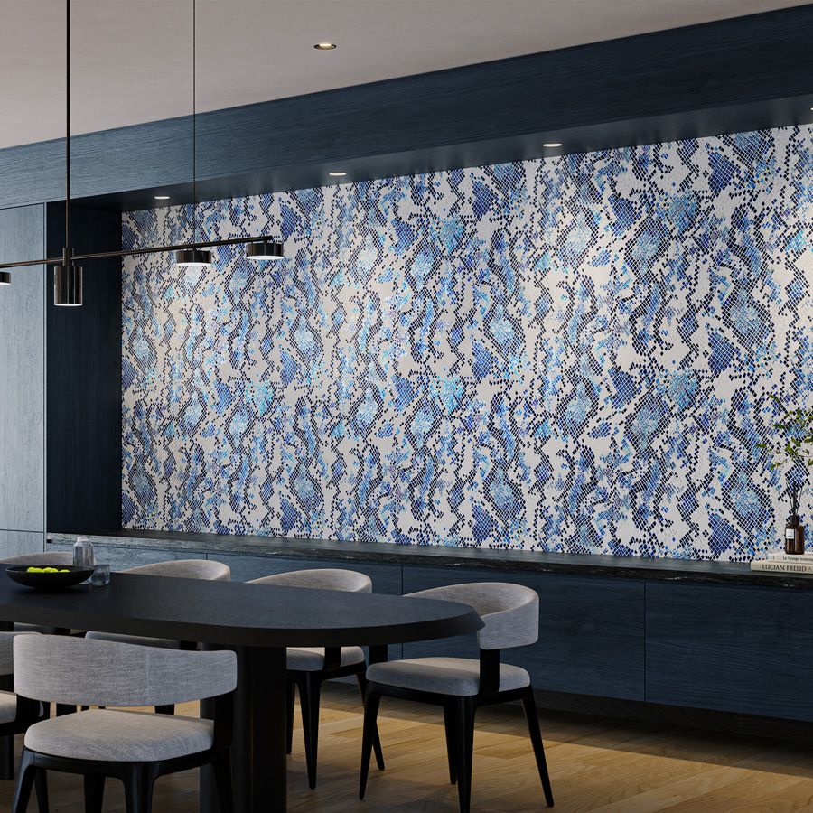 Vesper - VES-002 INDIGO - Innovations Wallcovering