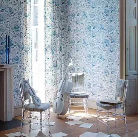 Cathay Pamir Ivory/Pearl - Nina Campbell - NCW4183-02 Wallcovering