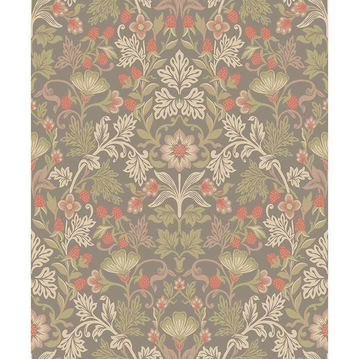 Picture of Lila Moss Strawberry Floral Wallpaper