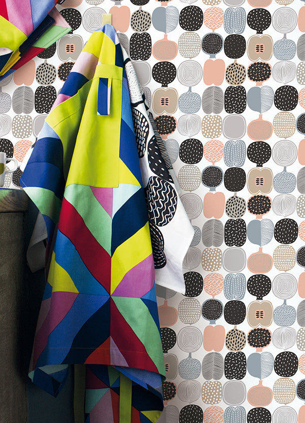 Pink and Grey Kompotti Peel and Stick Wallpaper - York Wallcovering - MKS4500