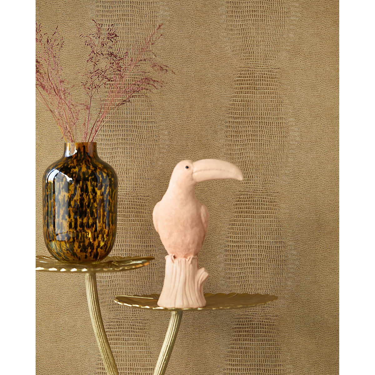 Gharial Light Brown Croc Wallpaper - York Wallcovering