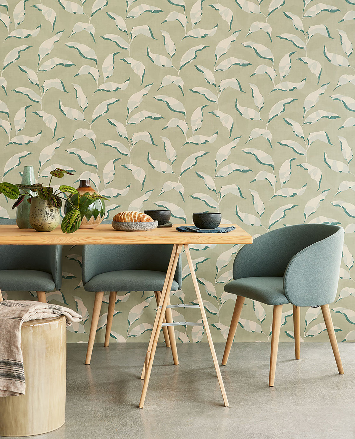 Callista Moss Leaves Wallpaper - York Wallcovering