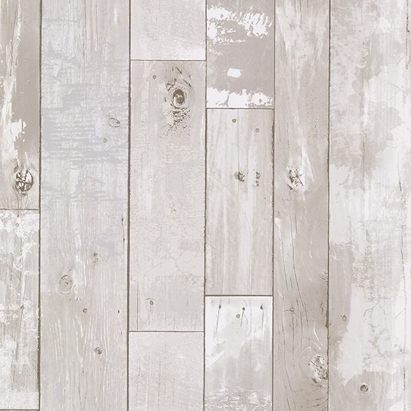 Heim White Distressed Wood Panel
