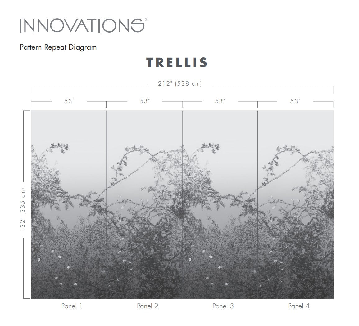 Trellis - TLS-001 HONEYSUCKLE - Innovations Wallcovering