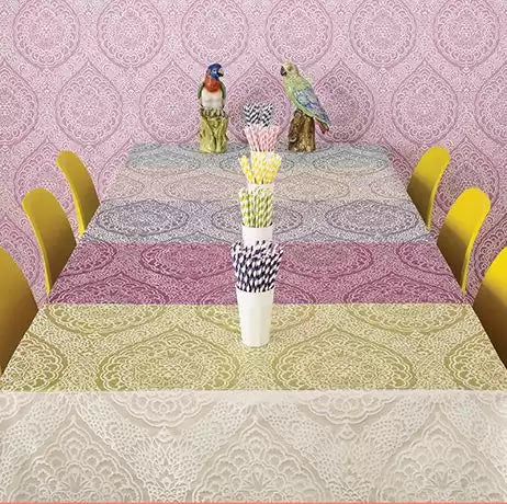 Persian Garden Rosalia Damask Duck Egg - Osborne & Little - F6443-02 Fabric