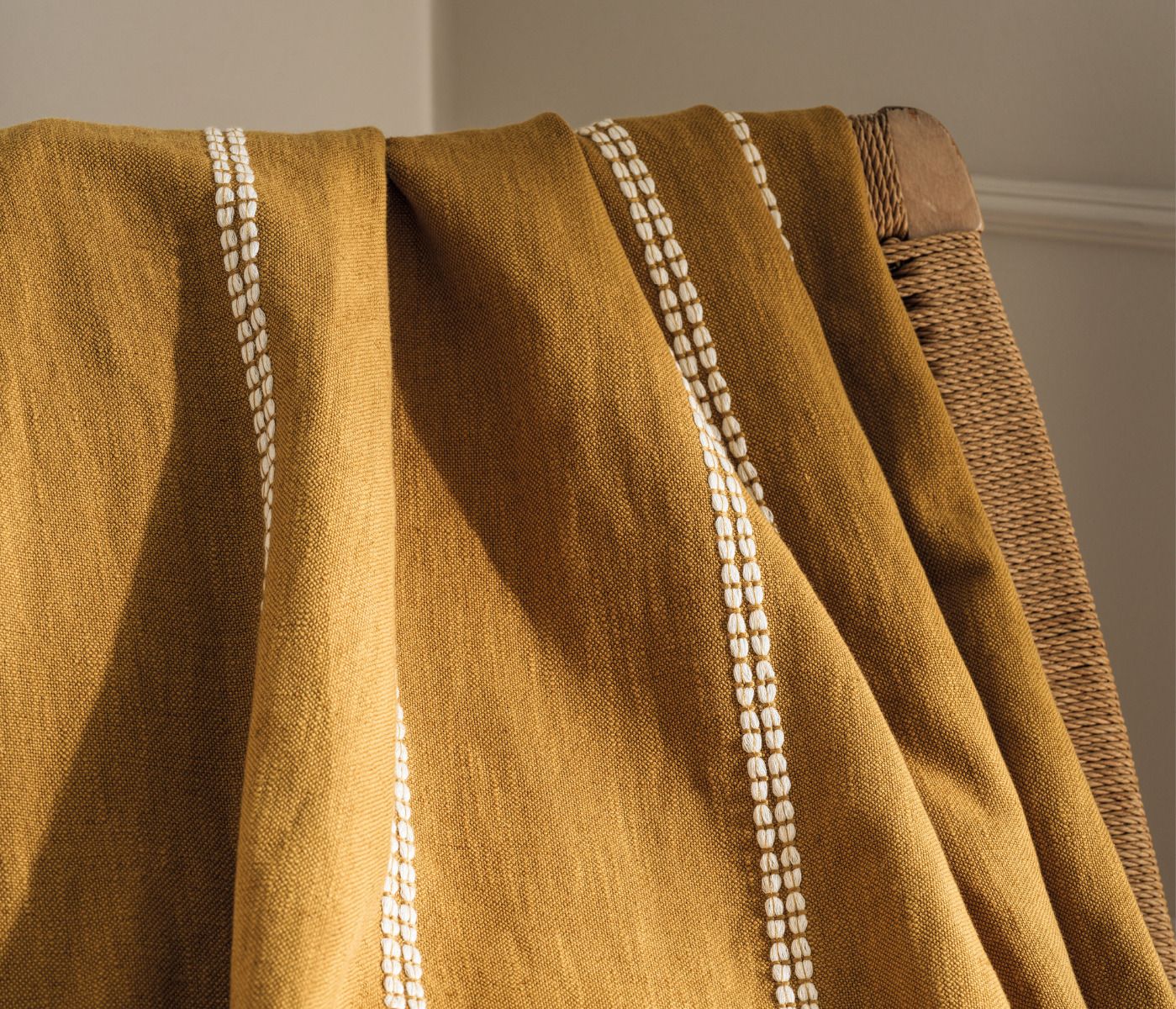 Santa Fe Taos Stripe Ochre - Osborne & Little - F7953-01 Fabric