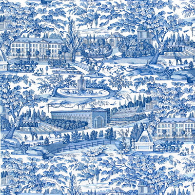 Brunschwig & Fils Fabric BR-79744.222 Zarafa Cotton Print Blue