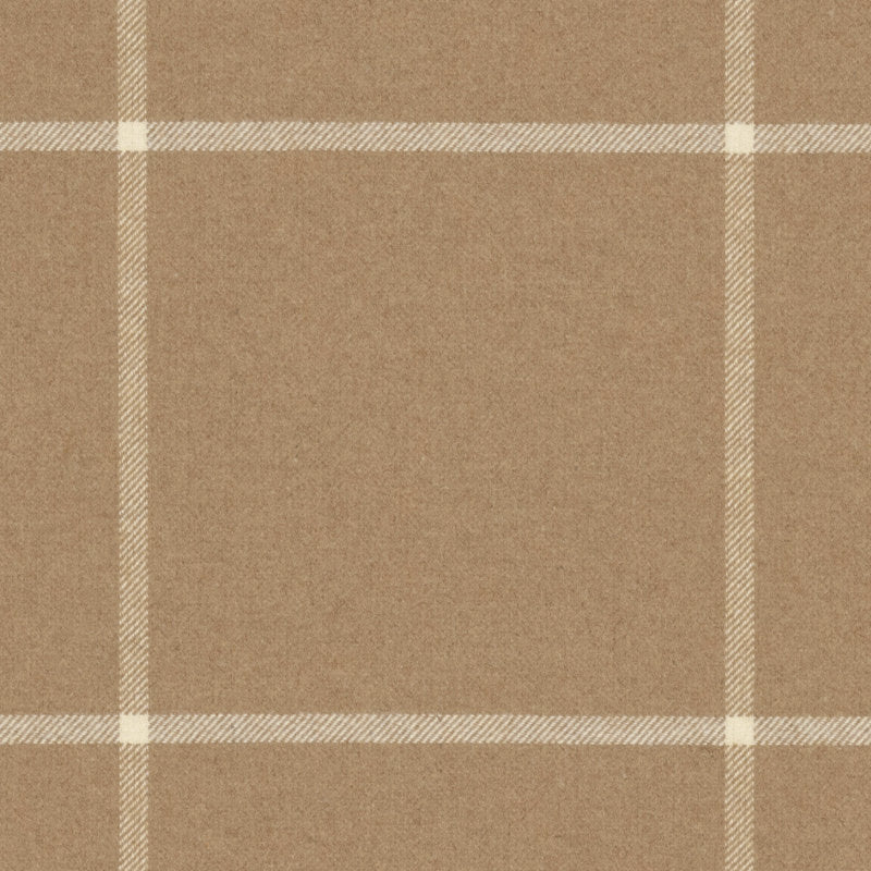 Ralph Lauren Fabric LCF65792F Westcliff Tattersal Camel