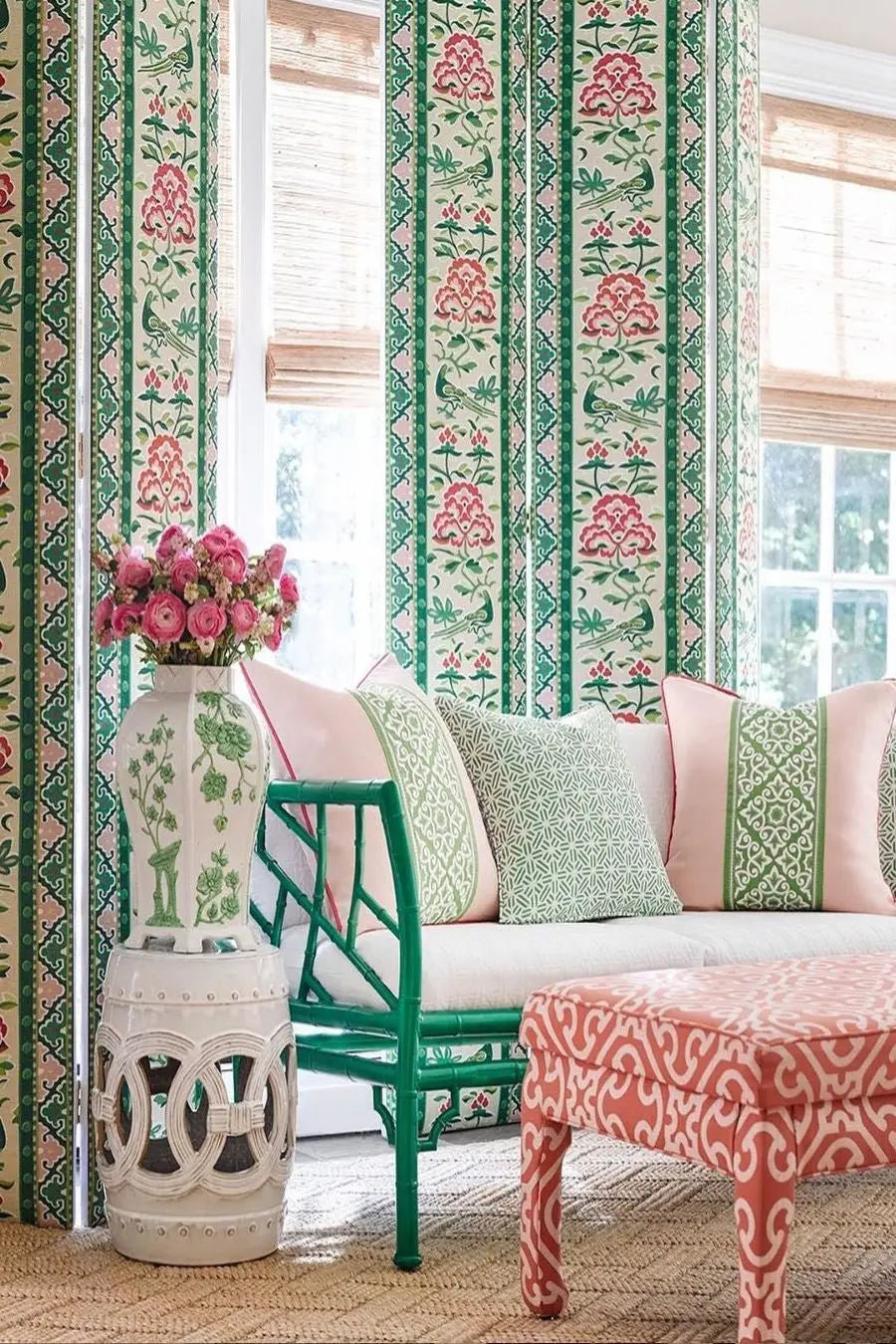 Chinoiserie fabrics and wallcovering