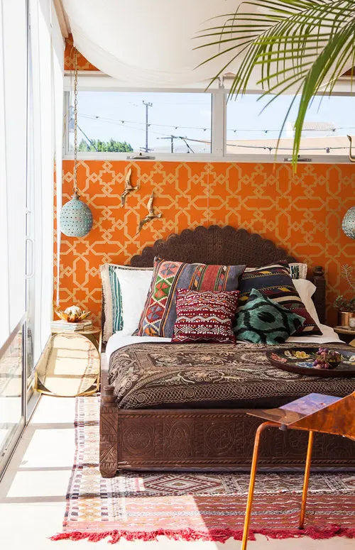 How-to-Get-The-Bohemian-Look-With-Boho-Wallpaper The WorkRm