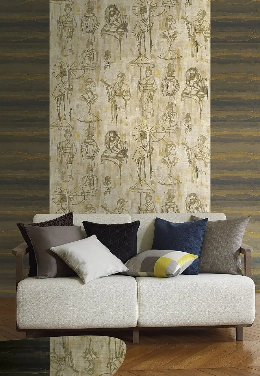 Yumiko Wallcovering Collection from Scalamandre