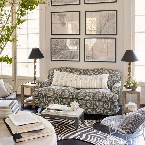 Grey & Silver Fabric