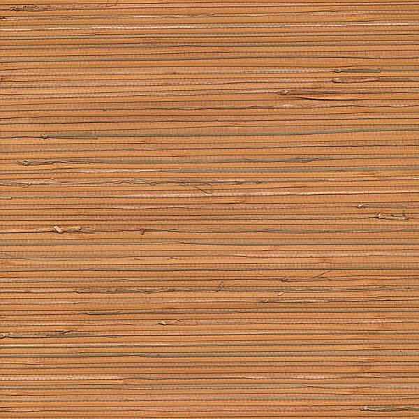 Honoka Peach Grasscloth Wallpaper - York Wallcoverings - 53-65424