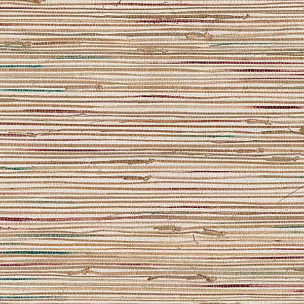 Ken Khaki Grasscloth Wallpaper - York Wallcoverings - 53-65603