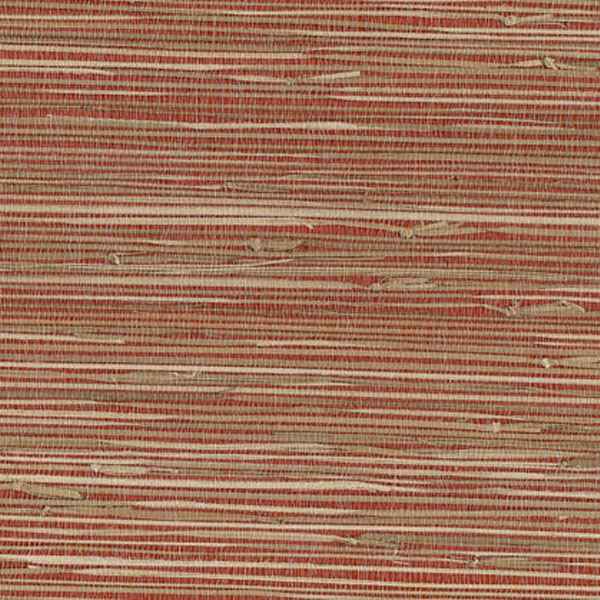 Yan Red Red Grasscloth Wallpaper - York Wallcoverings - 63-65661 - York Wallcoverings Wallpaper