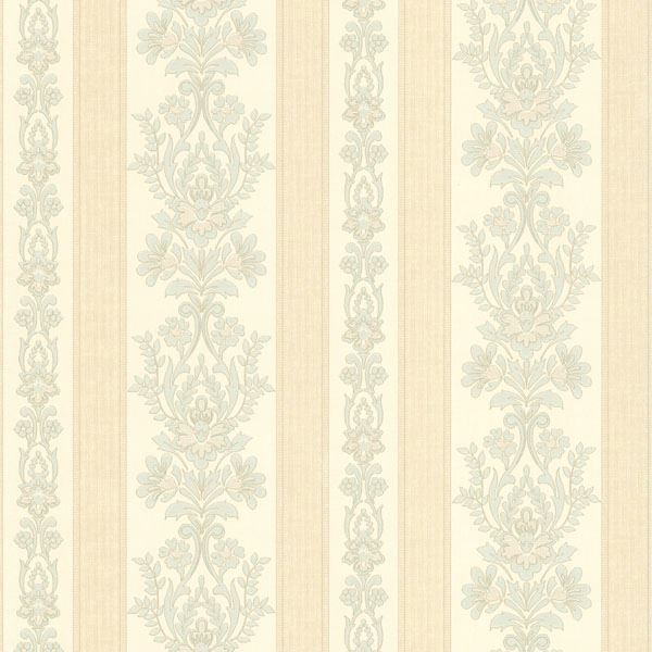 Kensington Light Blue Damask Stripe