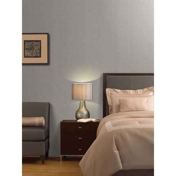 Hayes Silver Stripe Wallpaper - York Wallcoverings - 990-65069