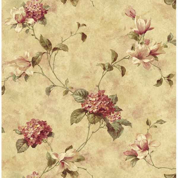Yellow Hydrangea Trail - York Wallcoverings - ART76304